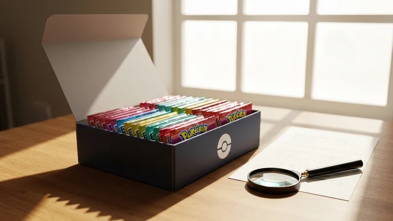 Boosters de cartes empilés pour un display pokemon