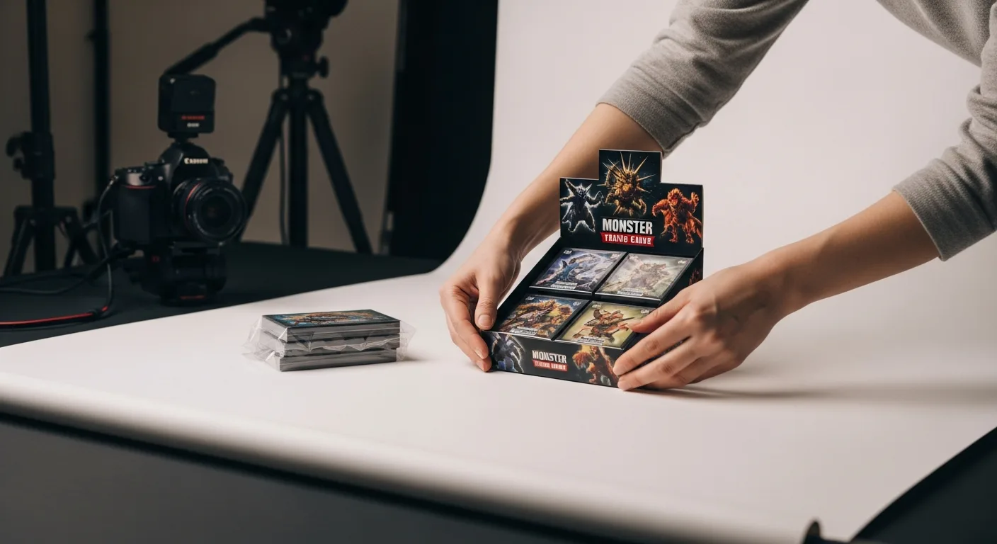 Display pokemon scellé posé sur un fond neutre